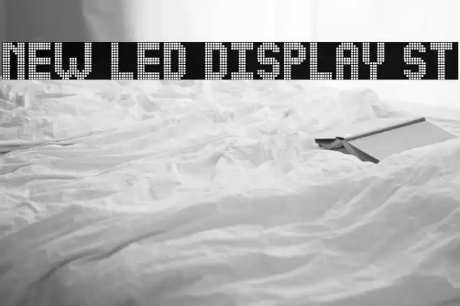NEW LED DISPLAY ST Font examples