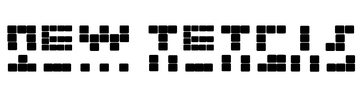 NEW TETRIS  Frei Schriftart Herunterladen