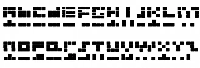NEW TETRIS 字体 大写