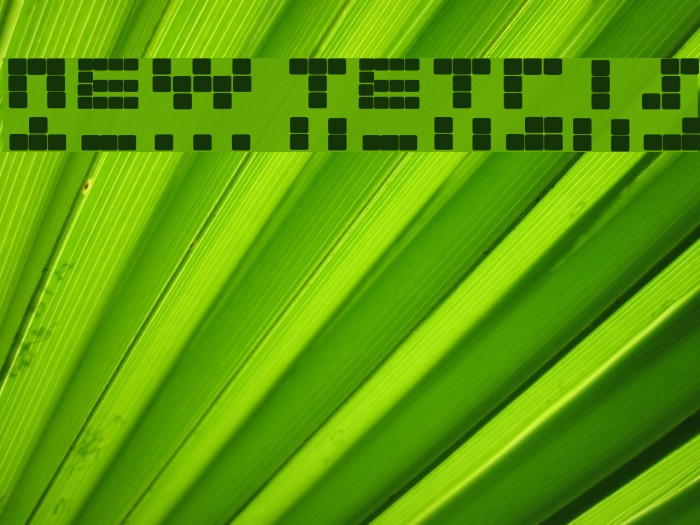 NEW TETRIS Font examples
