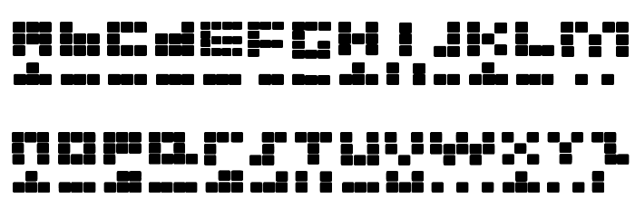 NEW TETRIS Font LOWERCASE