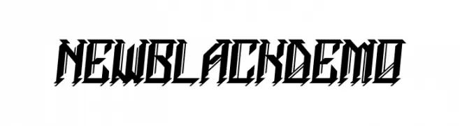 NEWBLACKDEMO  Descarca Fonturi Gratis