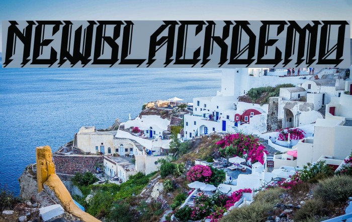 NEWBLACKDEMO Font examples
