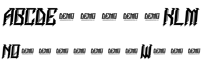 NEWBLACKDEMO Font LOWERCASE