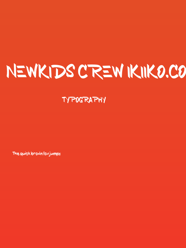 NEWKIDS CREW ikiiko.com Poster