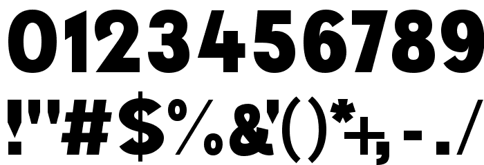 NEWSFLASH Font OTHER CHARS