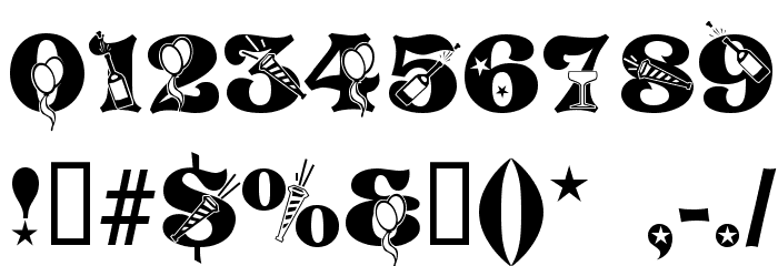 NEWYEARS Font OTHER CHARS