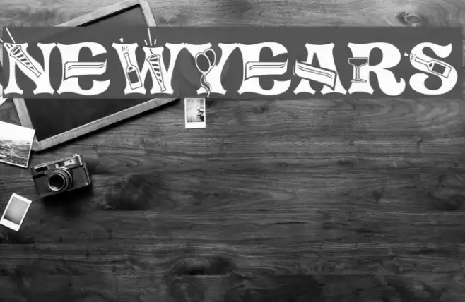 NEWYEARS Font examples