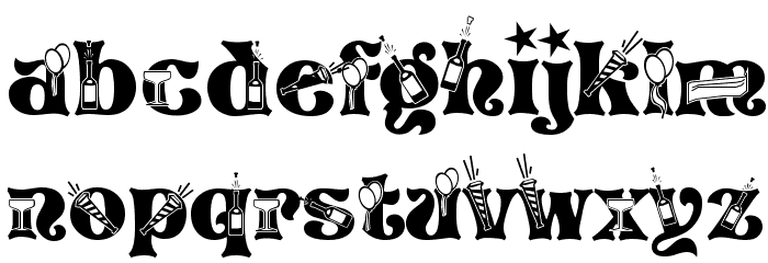 NEWYEARS Font LOWERCASE