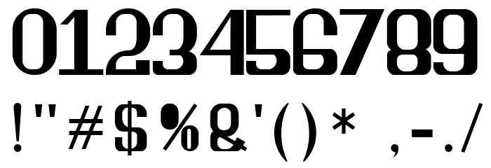 NEXT GENERATION Regular Font OTHER CHARS