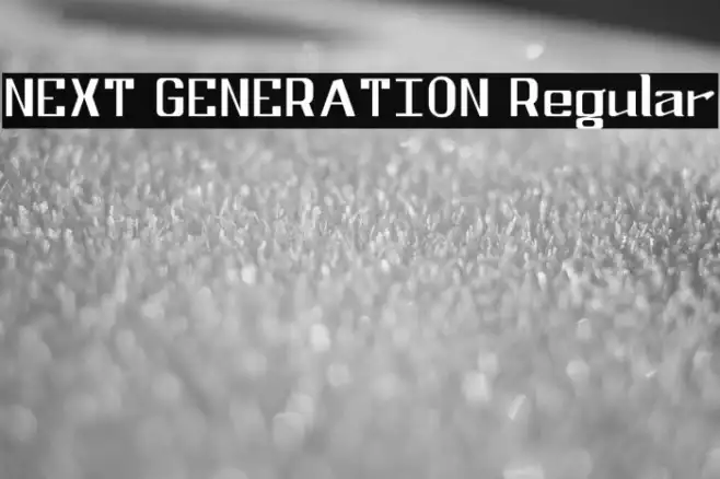 NEXT GENERATION Regular Example 1