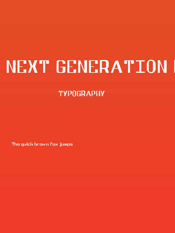 NEXT GENERATION Regular Poster