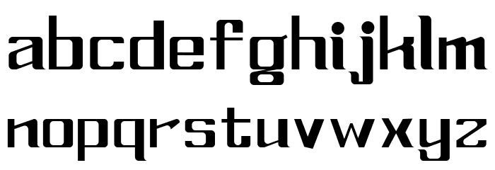 NEXT GENERATION Regular Font LOWERCASE