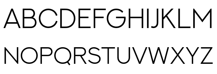 NEXTART-Light Font LOWERCASE