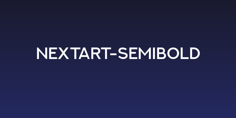 NEXTART-SemiBold Social Header