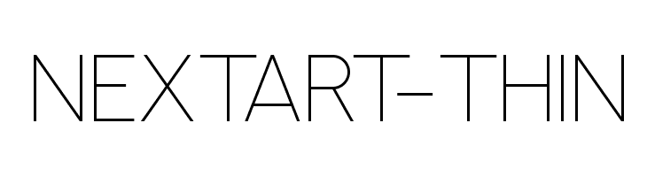 NEXTART-Thin Font