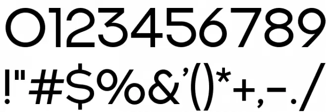 NEXTART Font OTHER CHARS