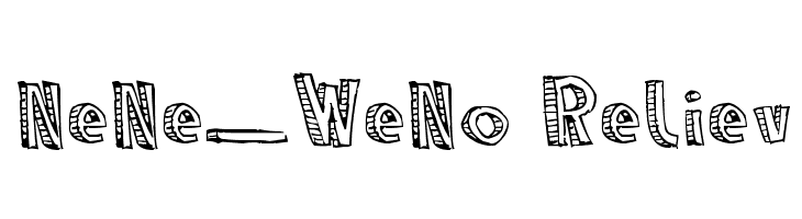 NeNe_WeNo Reliev Font