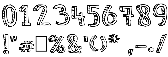 NeNe_WeNo Reliev Schriftart Anderer Schreiben