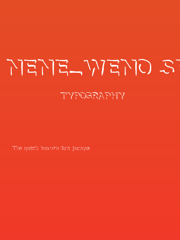 NeNe_WeNo Shadow HandWrite Poster