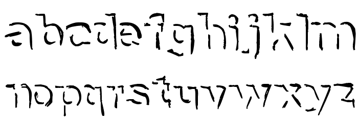 NeNe_WeNo Shadow HandWrite Font LOWERCASE