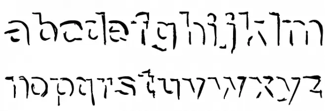 NeNe_WeNo Shadow HandWrite Schriftart Kleinbuchstaben