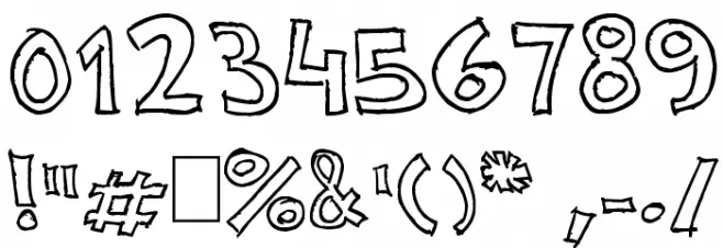 NeNe_WeNo Width HandWrite フォント その他の文字