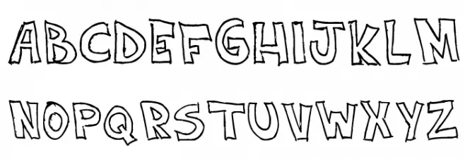 NeNe_WeNo Width HandWrite Fonte MAIÚSCULAS