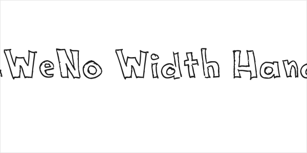NeNe_WeNo Width HandWrite Logo
