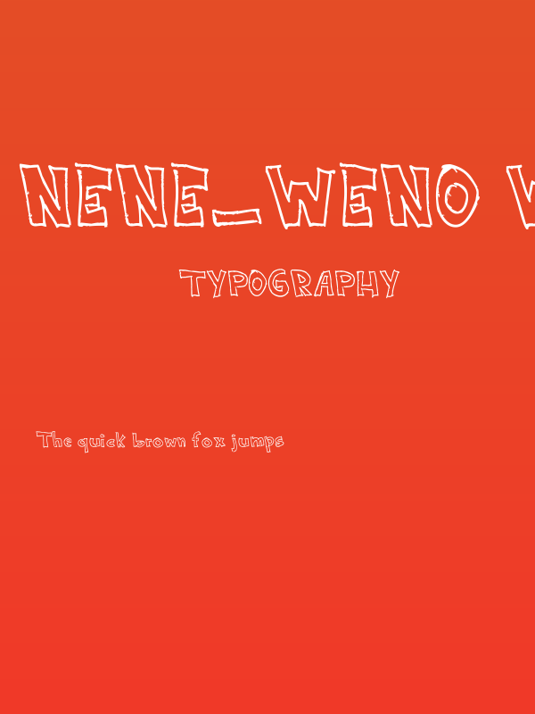 NeNe_WeNo Width HandWrite Poster
