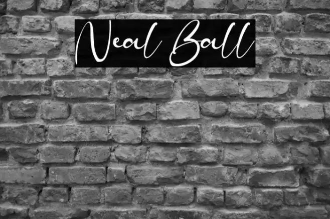 Neal Ball Font examples