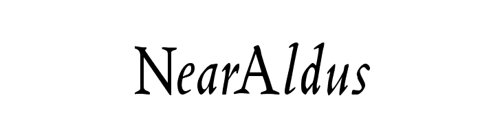 NearAldus Font