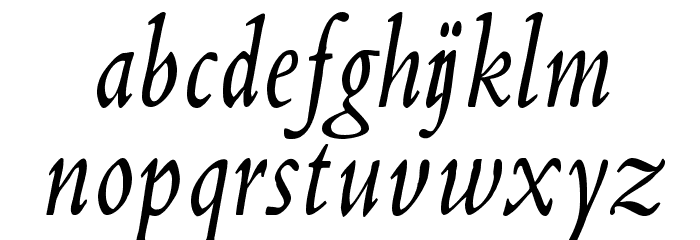 NearAldus Font LOWERCASE