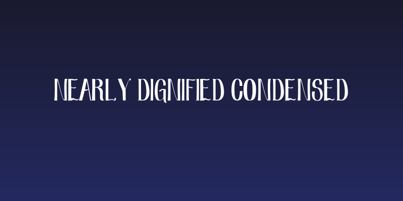 Nearly Dignified Condensed Social Header