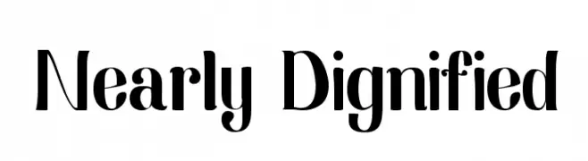 Nearly Dignified  Frei Schriftart Herunterladen