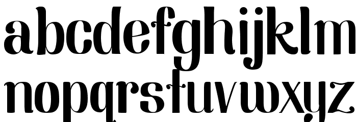 Nearly Dignified Font LOWERCASE