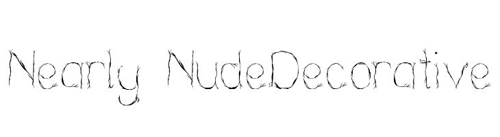 Nearly NudeDecorative Font