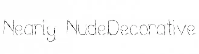 Nearly NudeDecorative  フリーフォントのダウンロード