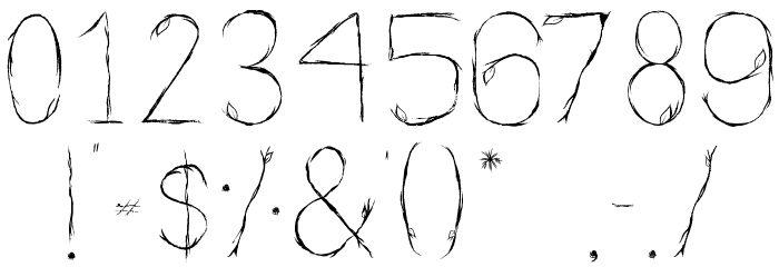 Nearly NudeDecorative Font OTHER CHARS