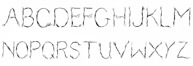 Nearly NudeDecorative Schriftart Groß