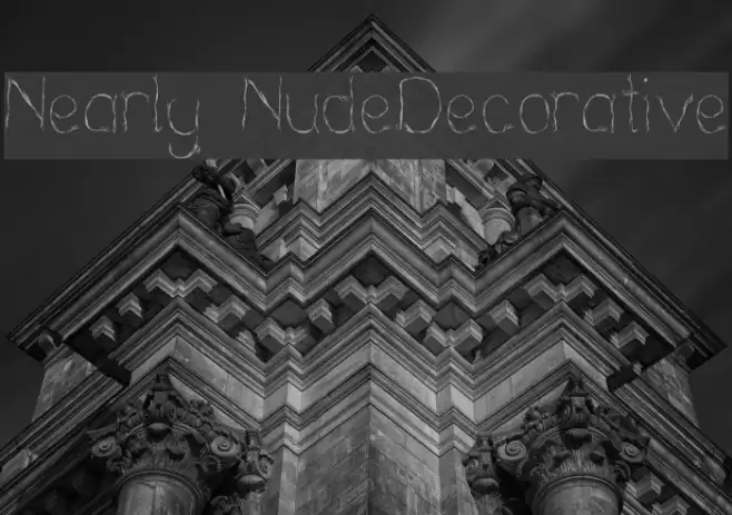 Nearly NudeDecorative Font examples