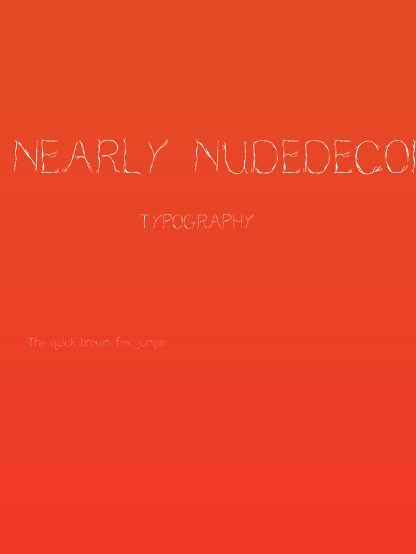 Nearly NudeDecorative Poster