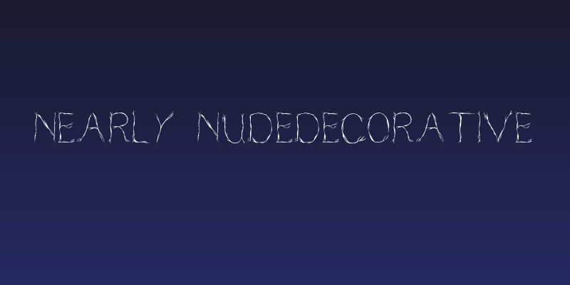 Nearly NudeDecorative Social Header