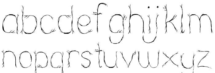 Nearly NudeDecorative Font LOWERCASE