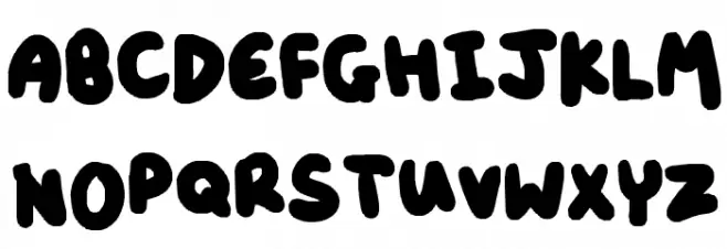 Neatly Tubby fat Шрифта ВЕРХНИЙ