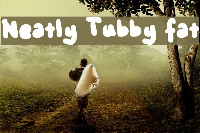 Neatly Tubby fat Font examples