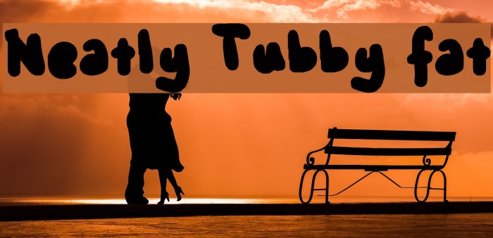Neatly Tubby fat Font examples