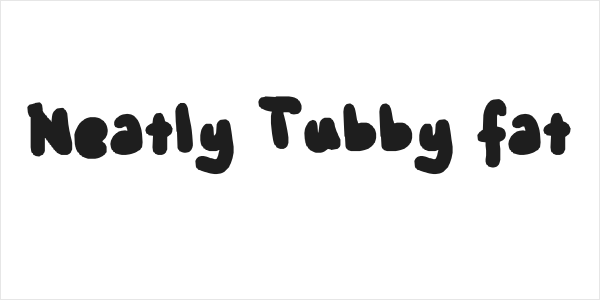 Neatly Tubby fat Logo