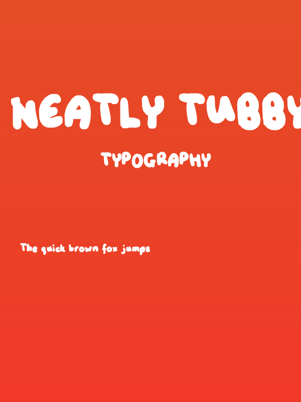Neatly Tubby fat Poster