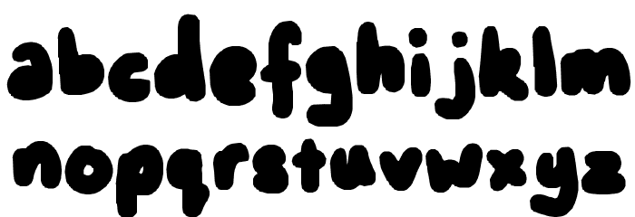 Neatly Tubby fat Font LOWERCASE
